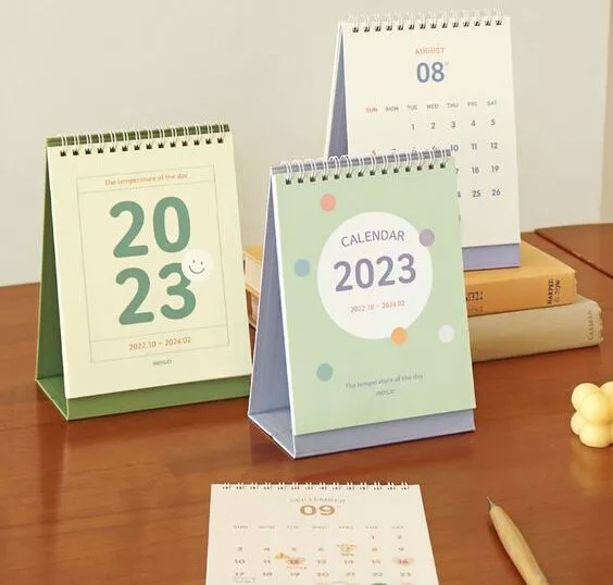 ukuran custom kalender meja