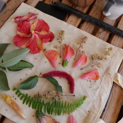 eco printing totebag